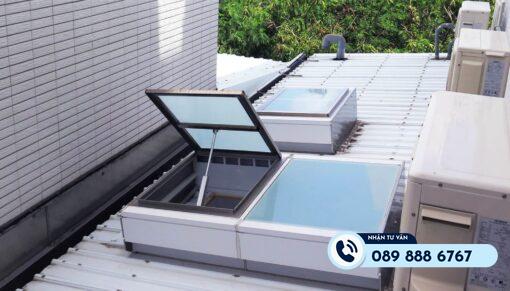 Giếng trời thông minh mở tự động PCCC
