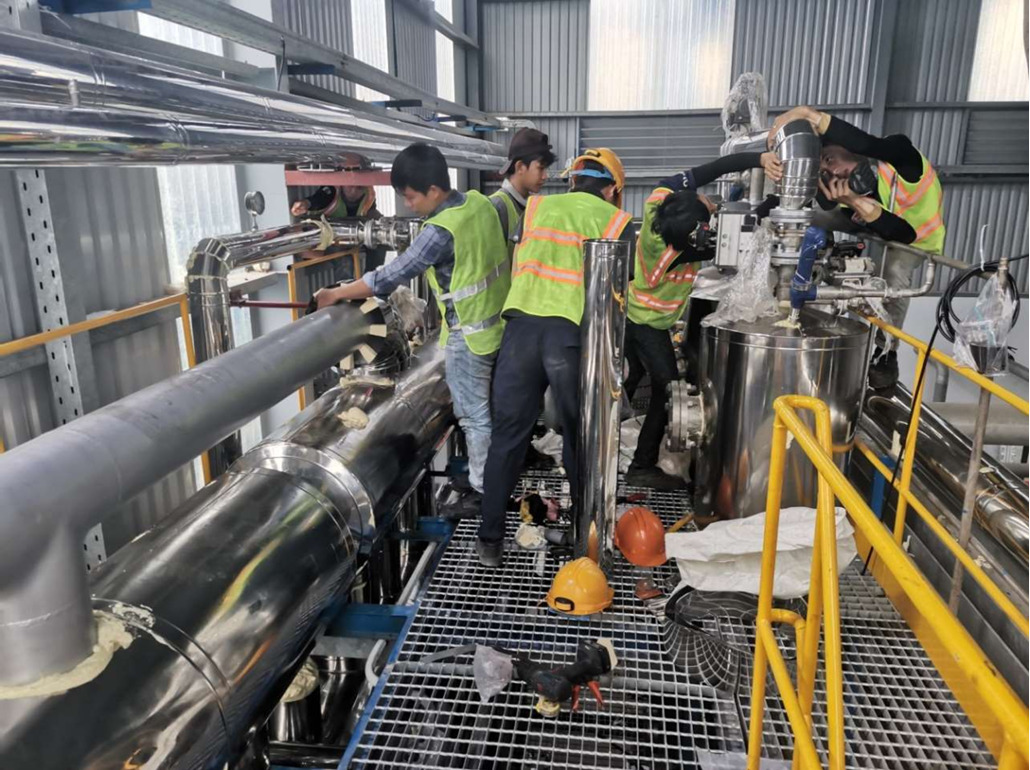 Thi công bảo ôn cách nhiệt đường ống hơi