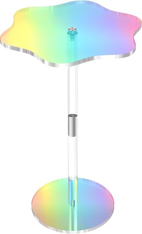 Bàn phụ nhỏ Acrylic hình hoa cầu vòng - Gia Công MiCa Dòng Chảy Việt Nam - Công Ty TNHH Dòng Chảy Việt Nam