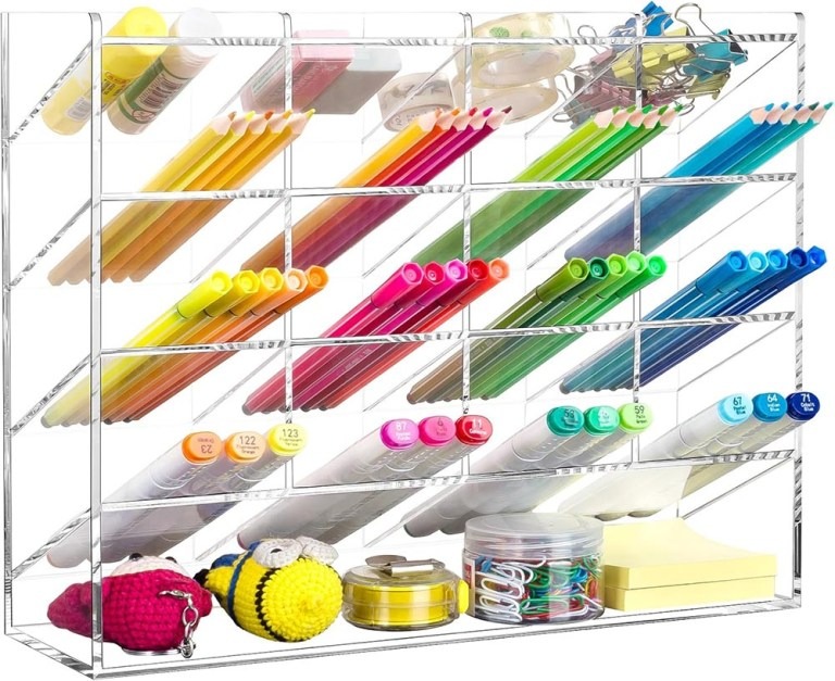 Hộp đựng bút da Acrylic dọc 200 bút - Gia Công MiCa Dòng Chảy Việt Nam - Công Ty TNHH Dòng Chảy Việt Nam