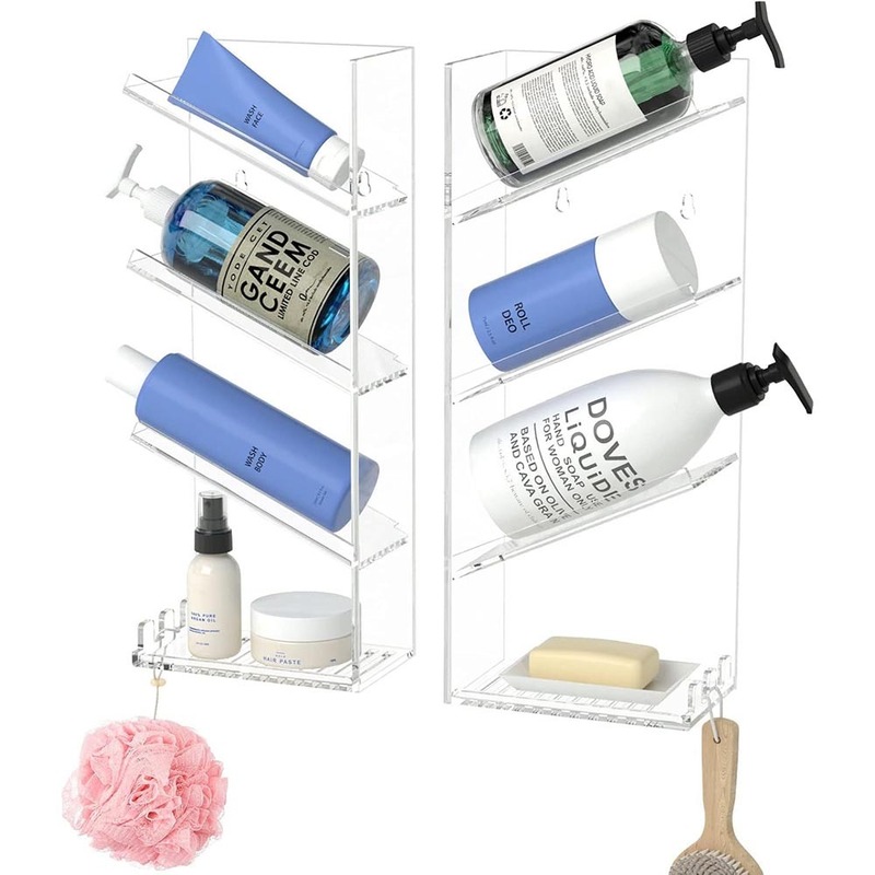 Kệ nhà tắm Acrylic gắn tường có giác hút - Gia Công MiCa Dòng Chảy Việt Nam - Công Ty TNHH Dòng Chảy Việt Nam