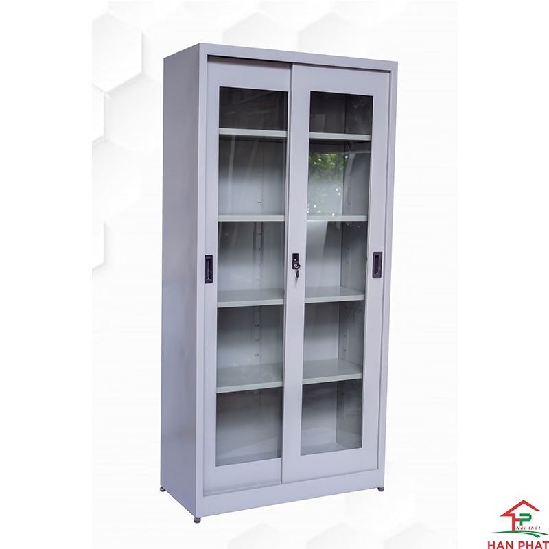 Tủ hồ sơ 2 cửa kính lùa
