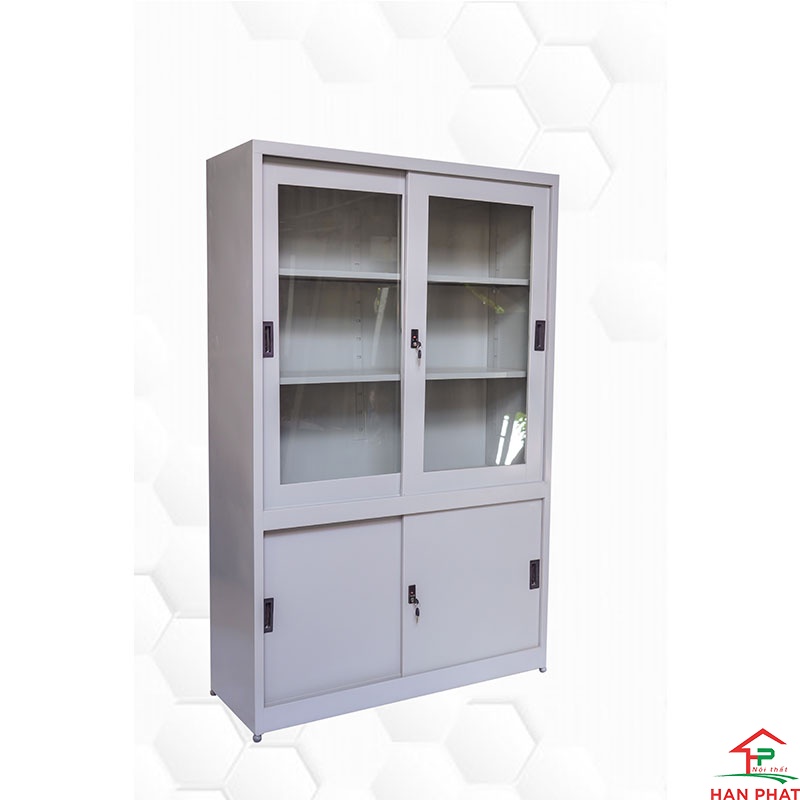Tủ hồ sơ 4 cánh kính lùa