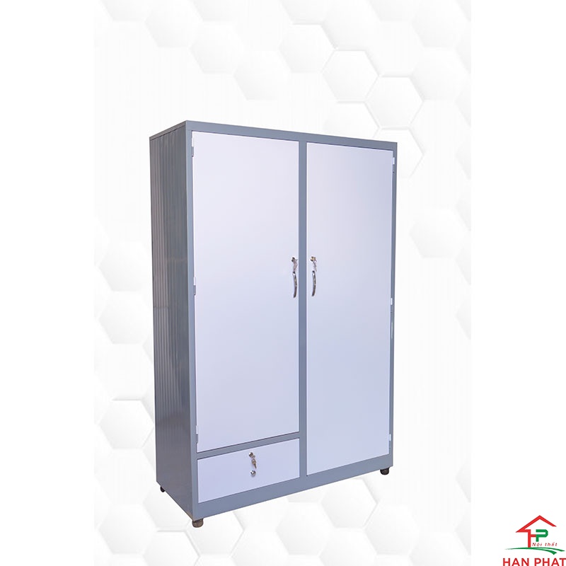 Tủ sắt 1m2 - Tủ quần áo kiếng trong