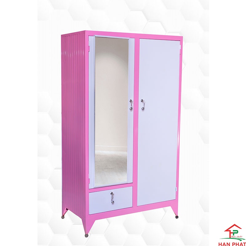 Tủ sắt 1m6 - Tủ quần áo 1 hộc