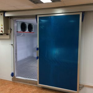 Cửa trượt kho lạnh mẫu Inox