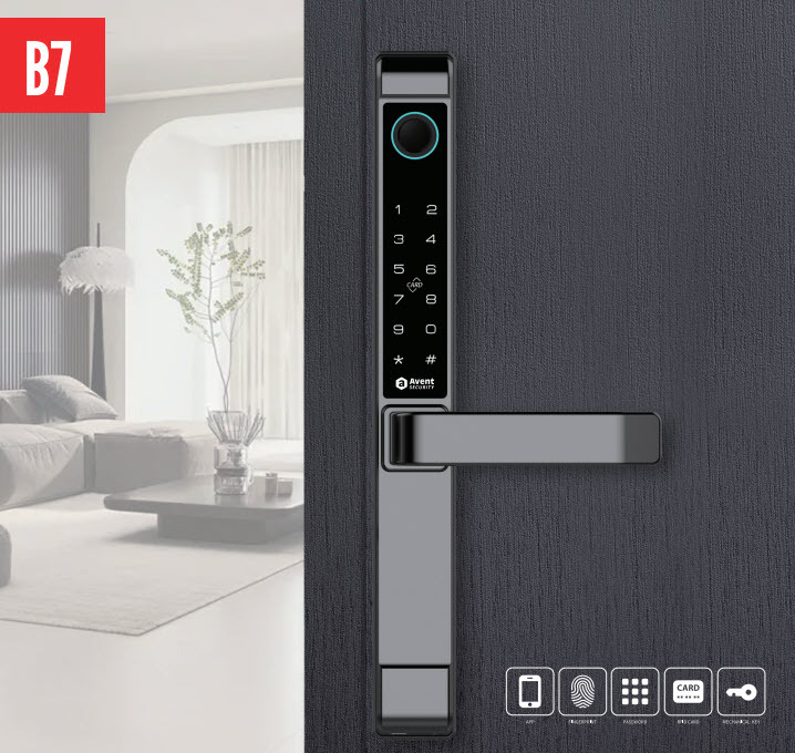 Khóa vân tay cửa gỗ Avent B7 - Khóa Điện Tử MegaX - Công Ty TNHH Vận Tải Toàn Cầu MegaX