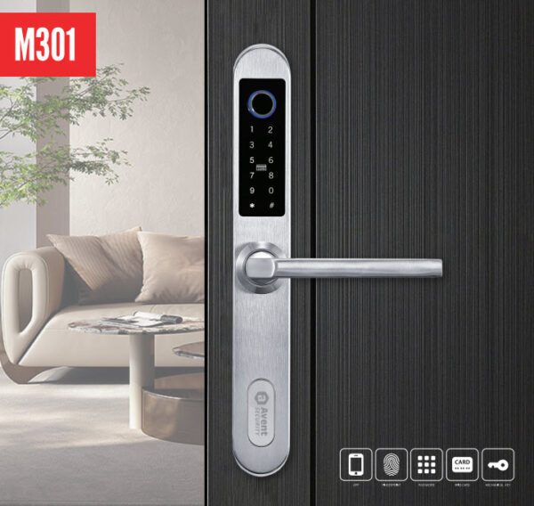 Khóa vân tay cửa gỗ Avent M301 - Khóa Điện Tử MegaX - Công Ty TNHH Vận Tải Toàn Cầu MegaX