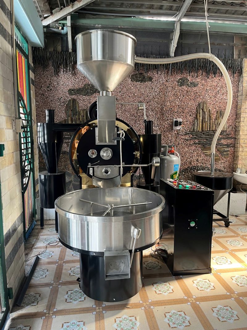 Bàn giao máy rang cà phê 30kg cho thương hiệu Mia Coffee tại HCM