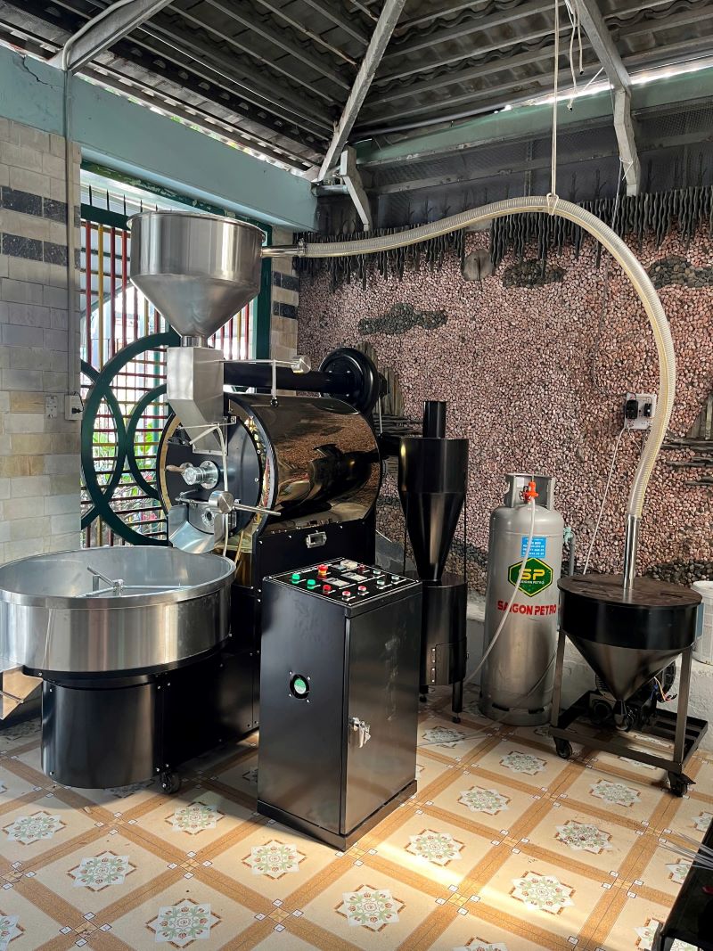 Bàn giao máy rang cà phê 30kg cho thương hiệu Mia Coffee tại HCM