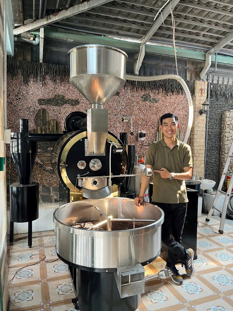 Bàn giao máy rang cà phê 30kg cho thương hiệu Mia Coffee tại HCM