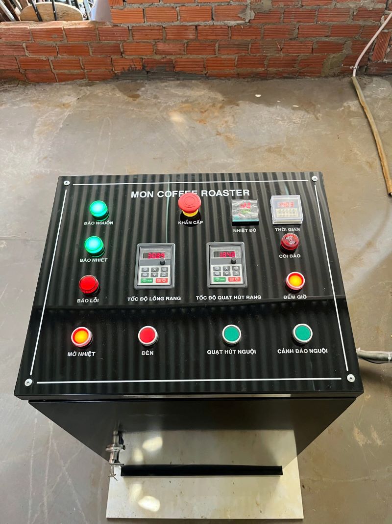 Bàn giao máy rang cà phê 60kg cho thương hiệu Vũ Nguyên Coffee tại Daklak