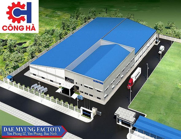 Nhà máy Dae Myung - Tổng Thầu Xây Dựng Công Nghiệp Công Hà - Công Ty Cổ Phần Tập Đoàn Công Hà