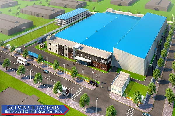 Nhà máy KCI Vina II - Tổng Thầu Xây Dựng Công Nghiệp Công Hà - Công Ty Cổ Phần Tập Đoàn Công Hà