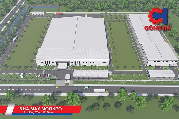 Nhà máy Moonpo - Tổng Thầu Xây Dựng Công Nghiệp Công Hà - Công Ty Cổ Phần Tập Đoàn Công Hà