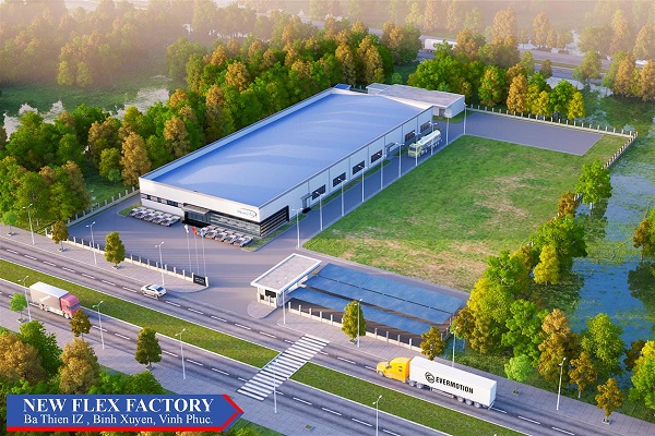 Nhà máy New Flex - Tổng Thầu Xây Dựng Công Nghiệp Công Hà - Công Ty Cổ Phần Tập Đoàn Công Hà