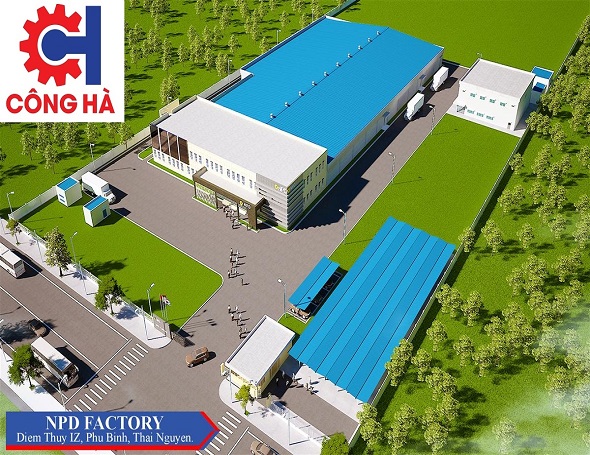 Nhà máy NPD - Tổng Thầu Xây Dựng Công Nghiệp Công Hà - Công Ty Cổ Phần Tập Đoàn Công Hà