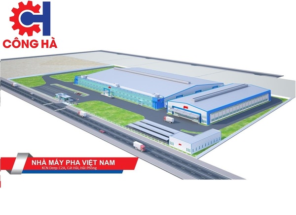 Nhà máy PHA Việt Nam - Tổng Thầu Xây Dựng Công Nghiệp Công Hà - Công Ty Cổ Phần Tập Đoàn Công Hà