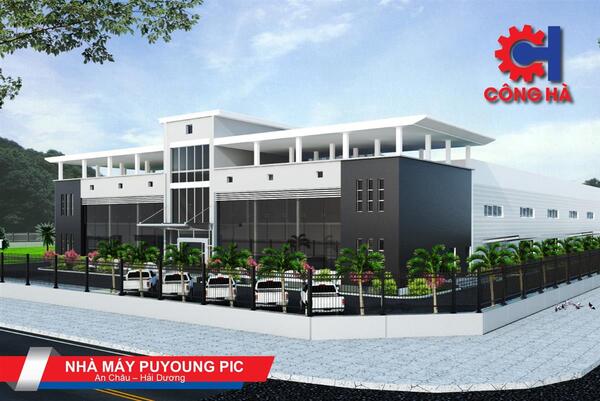 Nhà máy Puyoung Pic - Tổng Thầu Xây Dựng Công Nghiệp Công Hà - Công Ty Cổ Phần Tập Đoàn Công Hà