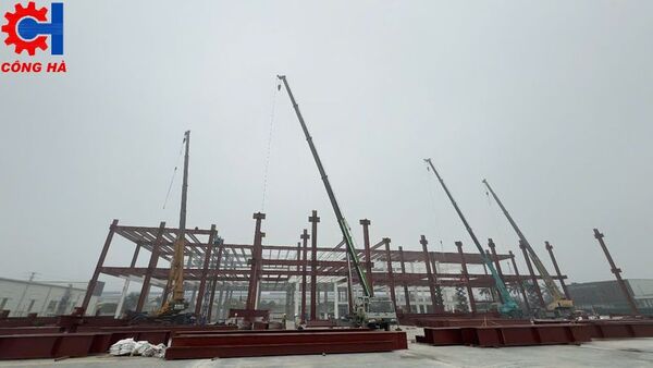 Nhà máy SG - KCN Yên Phong - Tổng Thầu Xây Dựng Công Nghiệp Công Hà - Công Ty Cổ Phần Tập Đoàn Công Hà