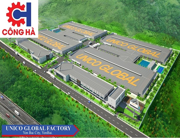 Nhà máy Unico Global - Tổng Thầu Xây Dựng Công Nghiệp Công Hà - Công Ty Cổ Phần Tập Đoàn Công Hà