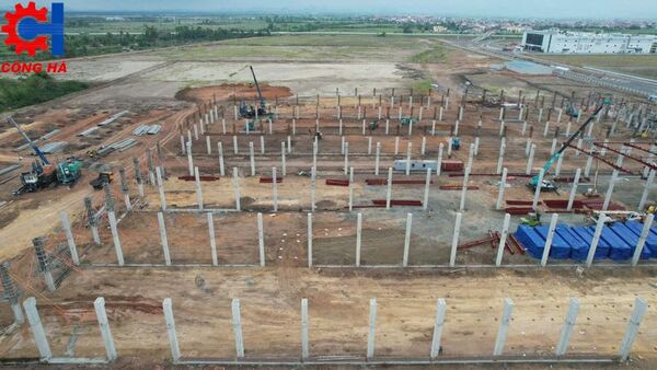 Xây dựng nhà xưởng Everfortune Quảng Ninh - Tổng Thầu Xây Dựng Công Nghiệp Công Hà - Công Ty Cổ Phần Tập Đoàn Công Hà