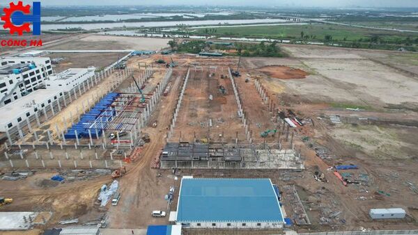 Xây dựng nhà xưởng Everfortune Quảng Ninh - Tổng Thầu Xây Dựng Công Nghiệp Công Hà - Công Ty Cổ Phần Tập Đoàn Công Hà