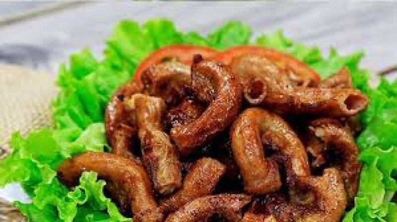 Lòng lợn hun khói