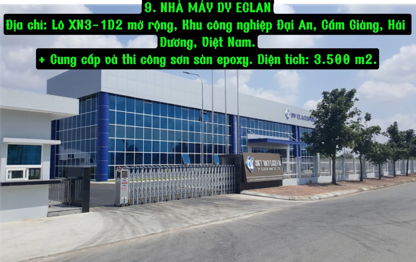 Nhà máy Dy Eclan - Chống Thấm H&Đ - Công Ty TNHH Sơn Epoxy Và Chống Thấm H&Đ