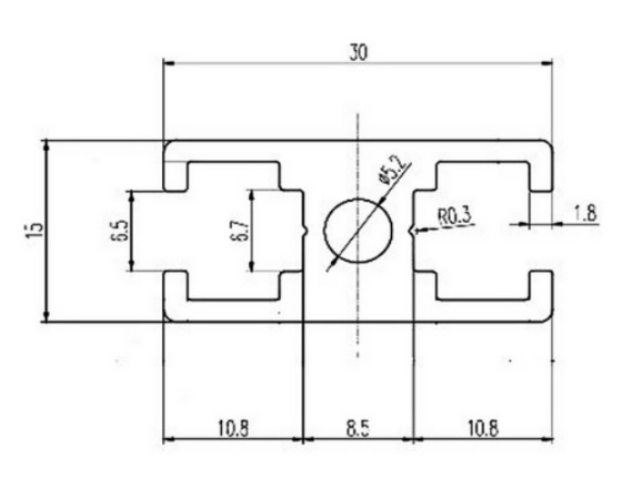 Nhôm định hình 15x30