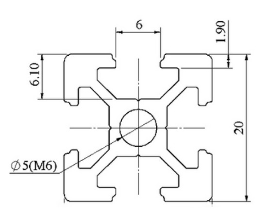 Nhôm định hình 20x20
