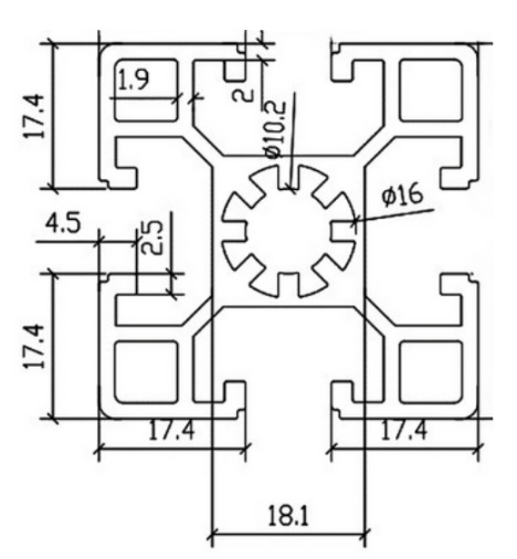 Nhôm định hình 45x45