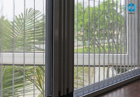 Cửa xếp lá nhôm chống muỗi, ngăn chuột, chó, mèo