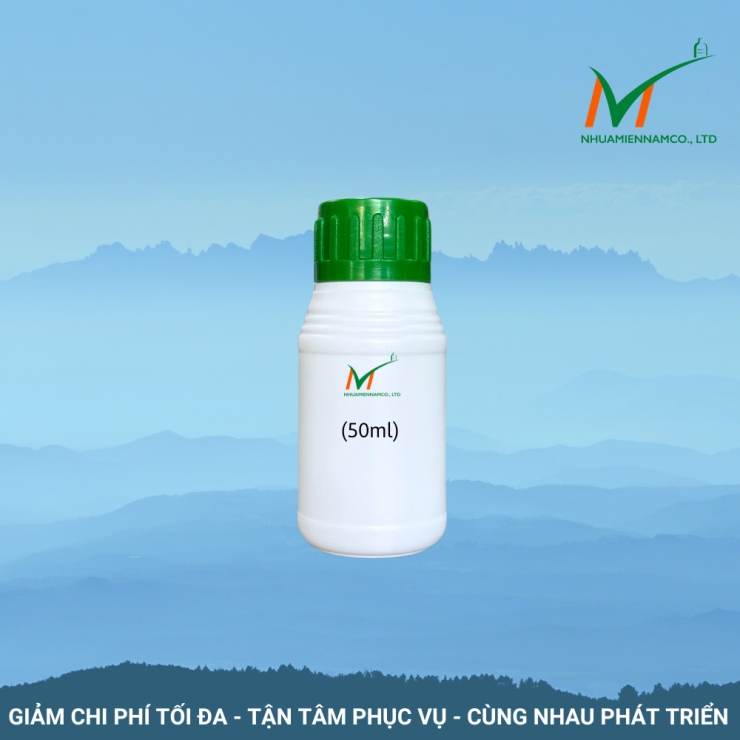 Chai nhựa HDPE 50ml đựng thuốc thú y thủy sản
