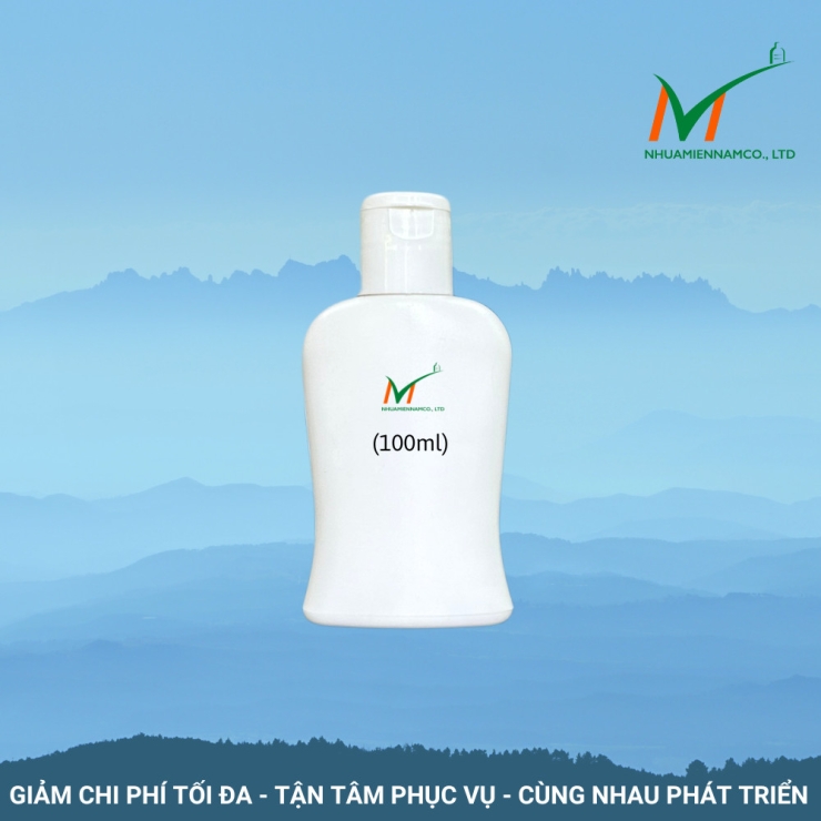 Chai nhựa HDPE nắp bật 100ml đựng dung dịch vệ sinh