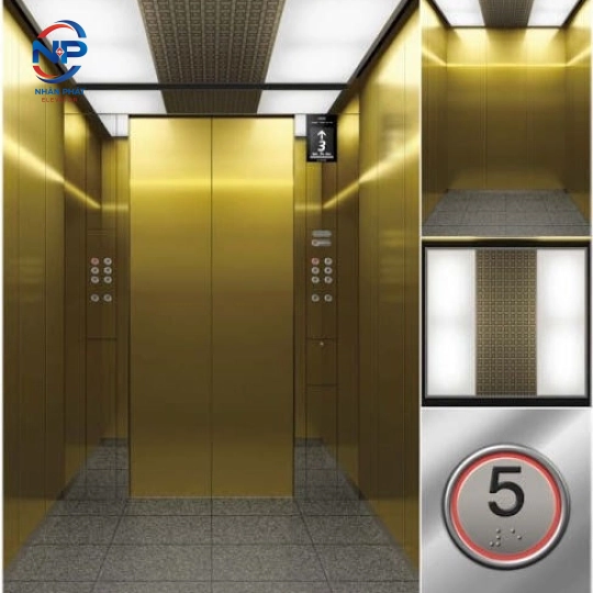Thang máy tải khách không phòng máy