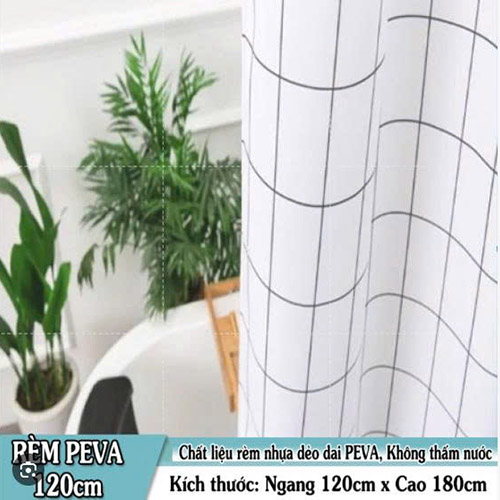 Thành phẩm rèm nhựa nhà tắm