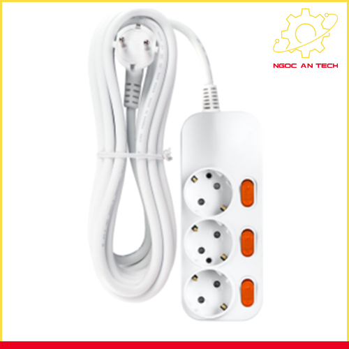 Ổ cắm điện 3 lỗ Hàn Quốc - Chi Nhánh TP. Hồ Chí Minh - Công Ty TNHH Thương Mại Công Nghiệp Ngọc An Tech