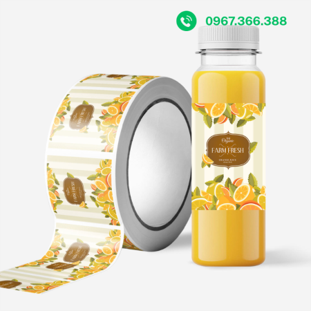 In tem nhãn đồ uống