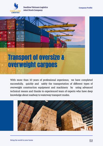  - Logistics Swallow - Công Ty Cổ Phần Logistics Swallow Việt Nam