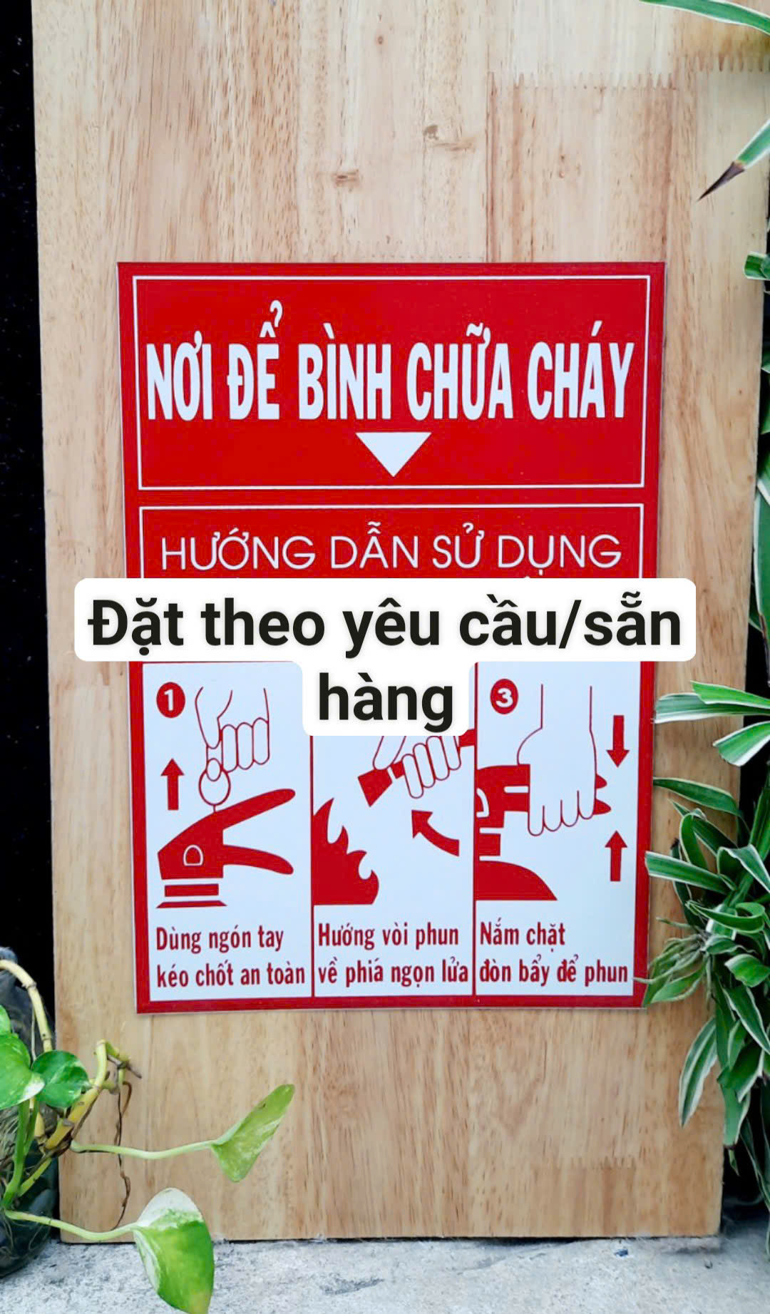 Nơi để bình chữa cháy