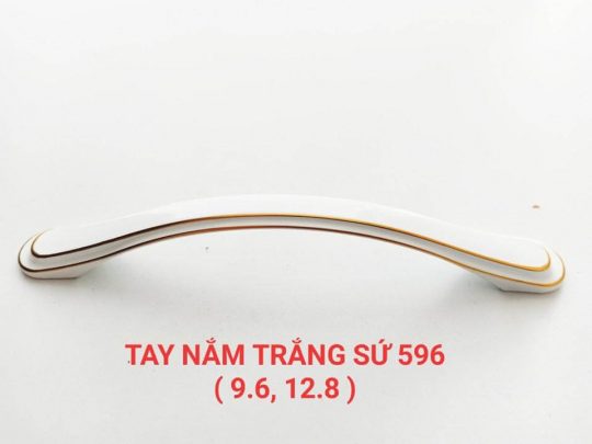 Tay nắm trắng sứ 9.6cm