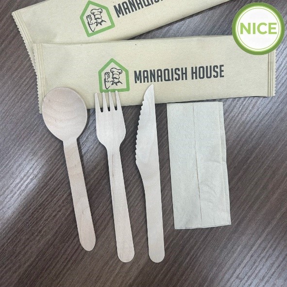 Dao, muỗng, đĩa bằng bột gỗ - Bao Bì Giấy Và Nhựa Nice - Công Ty TNHH Quốc Tế Nice