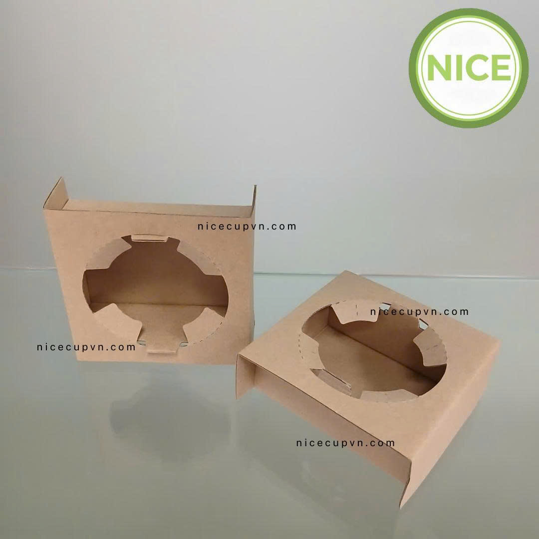 Khay giấy đựng ly - Bao Bì Giấy Và Nhựa Nice - Công Ty TNHH Quốc Tế Nice