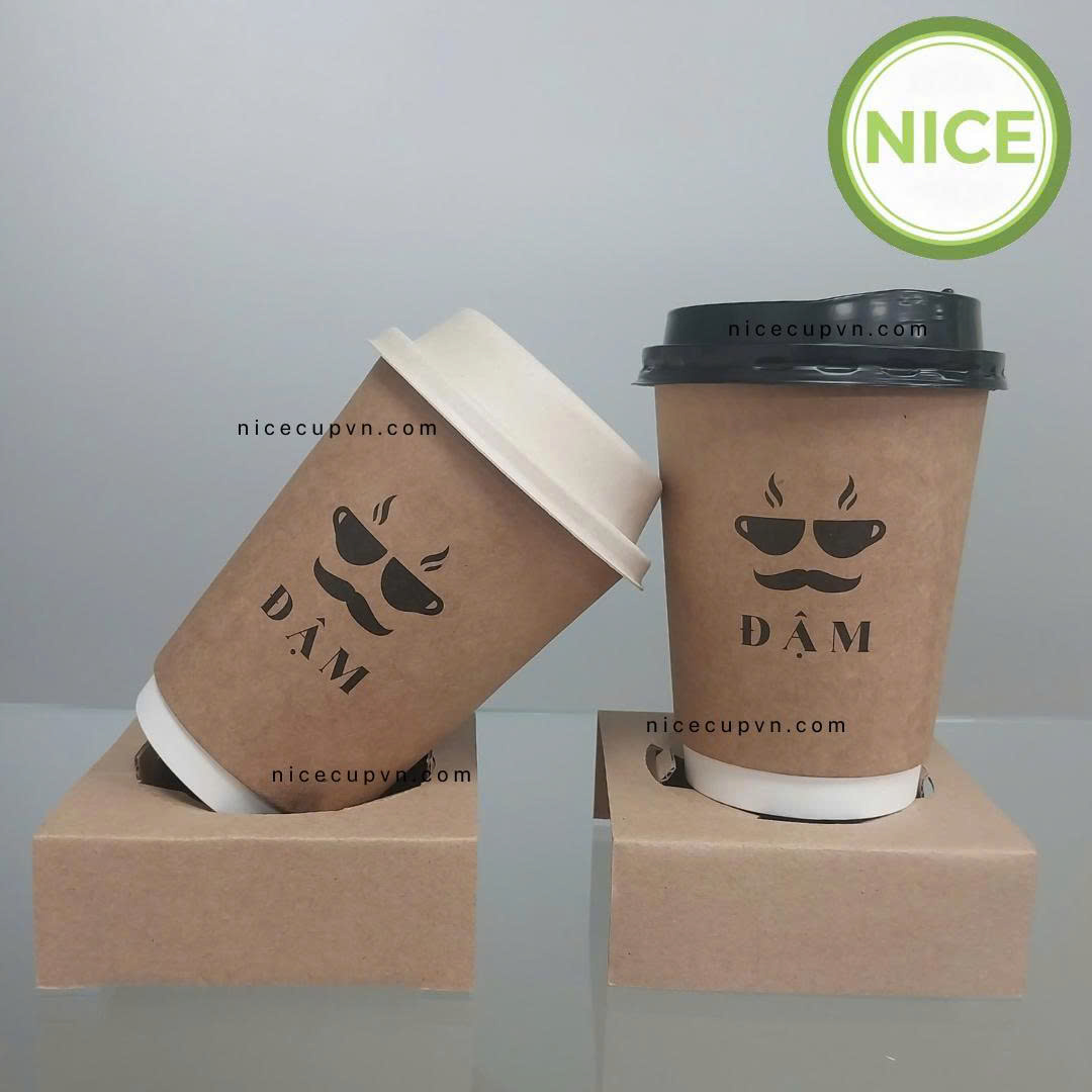 Ly 2 lớp giấy Kraft nâu - Bao Bì Giấy Và Nhựa Nice - Công Ty TNHH Quốc Tế Nice