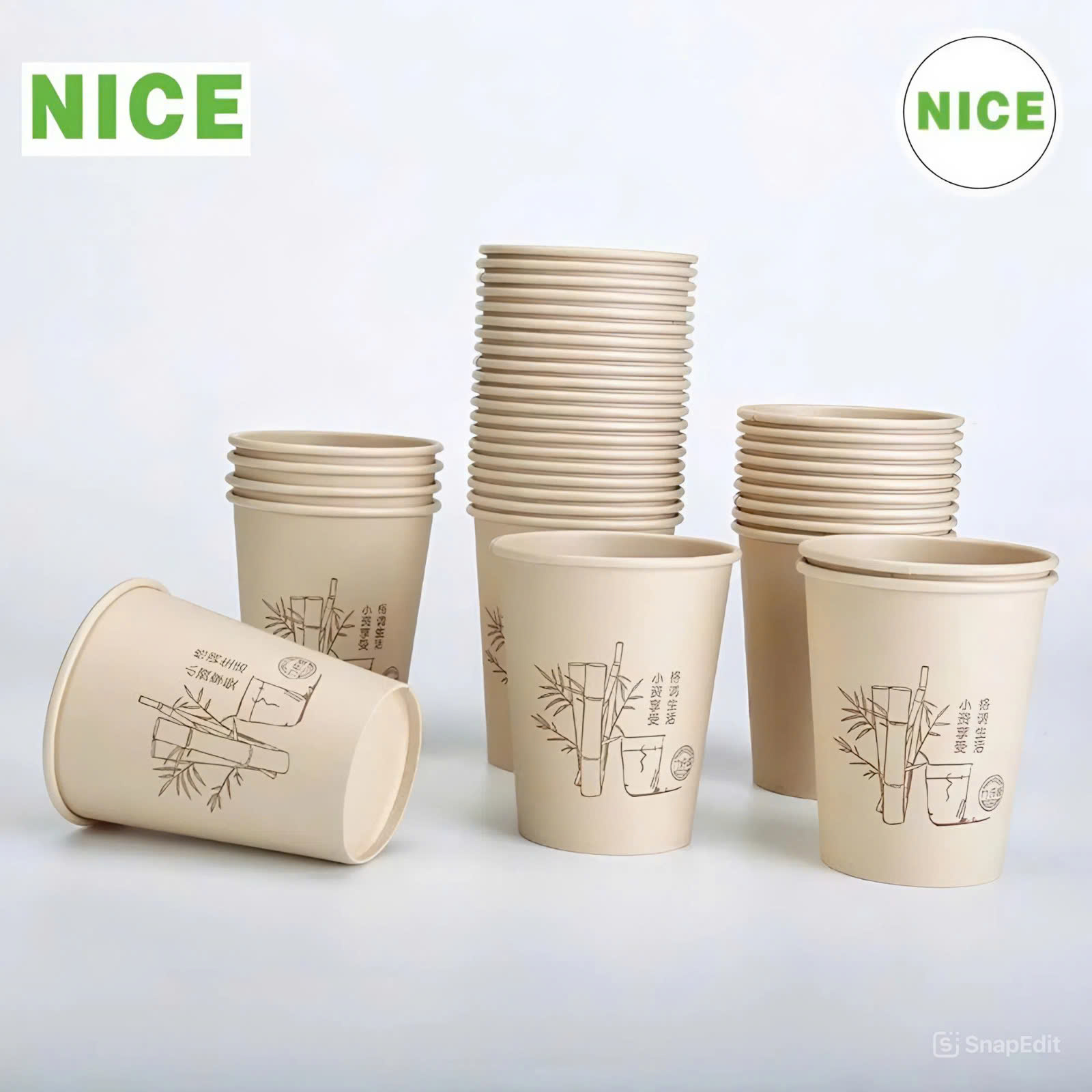 Ly giấy bột trúc - Bao Bì Giấy Và Nhựa Nice - Công Ty TNHH Quốc Tế Nice