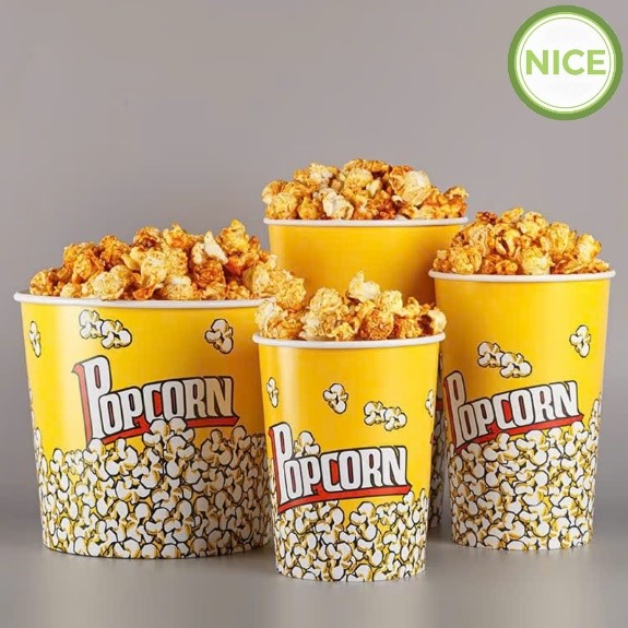 Thùng giấy đựng bắp rang bơ, đồ ăn vặt - Bao Bì Giấy Và Nhựa Nice - Công Ty TNHH Quốc Tế Nice