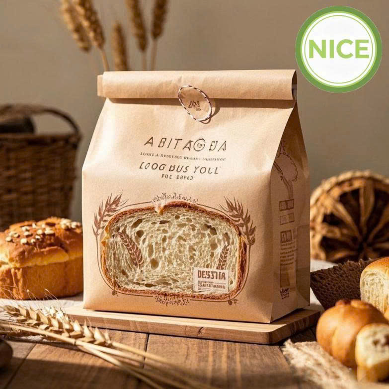 Túi giấy Kraft đáy bằng - Bao Bì Giấy Và Nhựa Nice - Công Ty TNHH Quốc Tế Nice