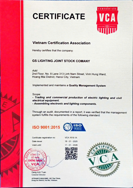 Chứng nhận ISO -9001:2015