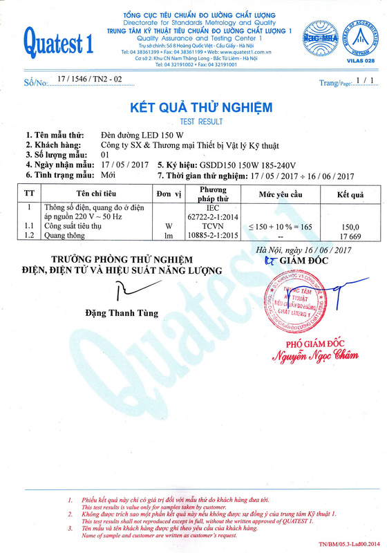 Chứng nhận chất lượng